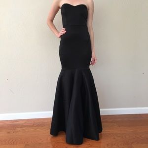 ASOS/ Club L London Black Mermaid Gown